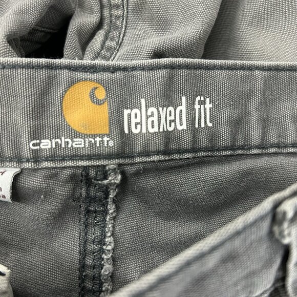 Carhartt Double Knee Men's Pants Relaxed Fit 31x34 Workwear 102802-029 Gray - Picture 10 of 16